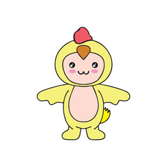 vector character animal costume cute