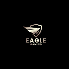 Eagle Gaming isolated Logo Vector exclusive Design.