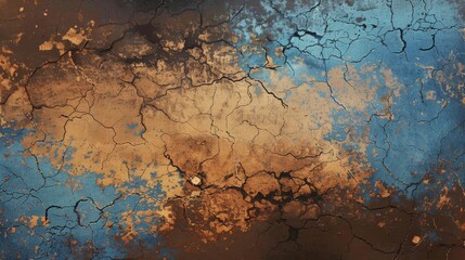 A vibrant, colorful abstract background showcasing intricately detailed cracks combined with earthy tones