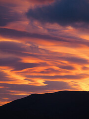 Coucher de soleil paysage ciel