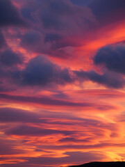 Coucher de soleil paysage ciel