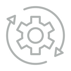 Coaching Sessions Vector Line Grey Icon Design