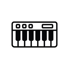 Piano Keyboard vector icon