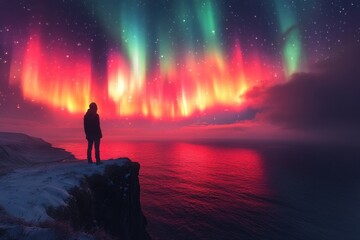 Fototapeta premium Awe-Inspiring Northern Lights Adventure