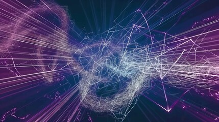 Neon space tunnel vr experience  jump through ultraviolet glowing lines at the speed of light