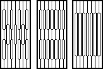 Vector sketch illustration of modern warehouse background pattern backdrop design