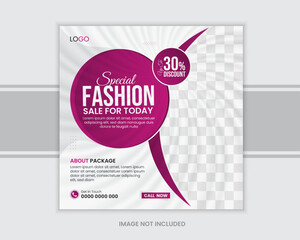 fashion sale post design template