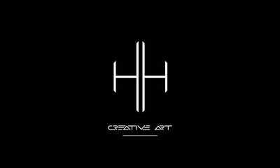 HH, H abstract letters logo monogram