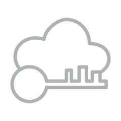 Online Assessment Vector Line Grey Icon Design