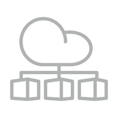 EModules Vector Line Grey Icon Design