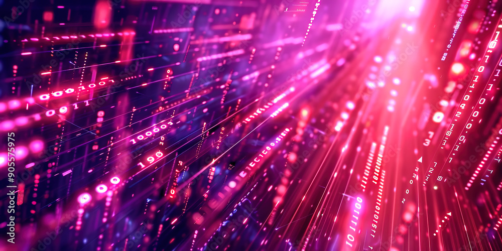 Poster Matrix computer abstract background
