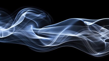 Smoke patterns abstracted against black backdrop