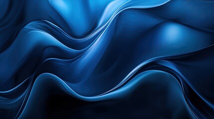Obraz premium artistic abstract blue wave and smoke
