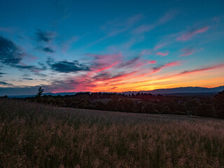 Burger Hill Sunset New York
