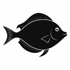 Flounder Black silhouette