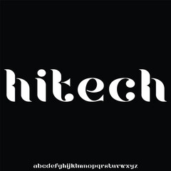 display alphabet font vector set