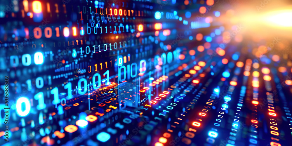 Poster Matrix computer abstract background