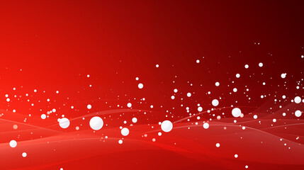 White Dots Circles Balls on Red Background, Abstract Image, Texture, Pattern, Wallpaper, Cover and Screen of Smartphone, Cell Phone, Computer, Laptop, 9:16 and 16:9 Format