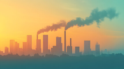 Fototapeta premium Air Quality Improvement Tackling Pollution Challenges focuses on strategies to combat air pollution and enhance the quality the air we breathe. It highlights innovative technologies,policy initiatives