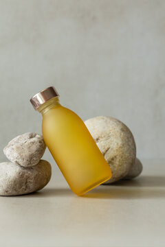 Skin care cosmetic matte bottle still life