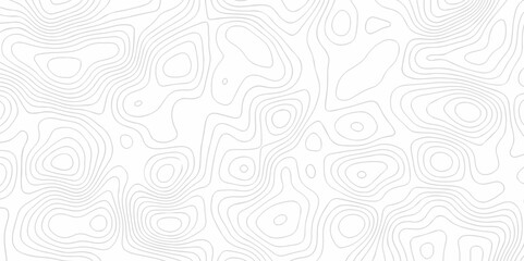 Vector drawing Topography wave line vector grid map. white wave line geography landscape Topo contour map on white background. Geographic mountain relief diagram line wave carve pattern.