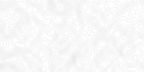 Vector drawing Topography wave line vector grid map. white wave line geography landscape Topo contour map on white background. Geographic mountain relief diagram line wave carve pattern.