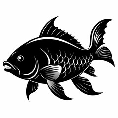 Carp Black silhouette