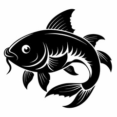 Carp Black silhouette