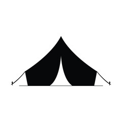 tent camp icon logo design silhouette vector template © MuhammadBahrudin