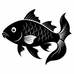 Carp Black silhouette