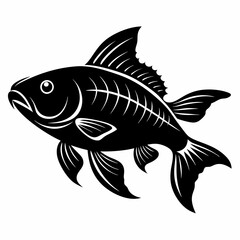 Carp Black silhouette
