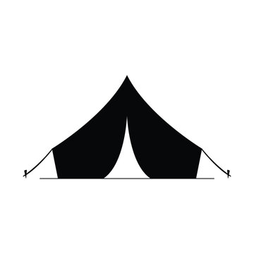 recommend clip art: tent camp icon logo design silhouette vector template
