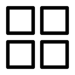 Data alignment icon in thin line style vector illustration graphic design