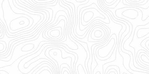 	
Vector white wave line geography landscape Topo contour map on white background. Geographic mountain relief diagram line wave carve pattern. Topographic world map contour lines map texture.