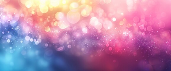 Obraz premium Abstract Colorful Background with Bokeh Lights and Glitter