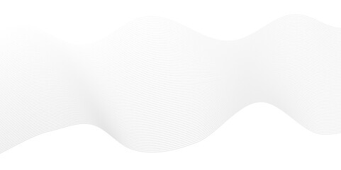 Abstract white and gray light blend paper wave line. abstract gradient and white wave curve creative technology flowing particles lines background. Modern flowing wave lines glowing moving sound.