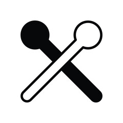 Drumsticks vector icon