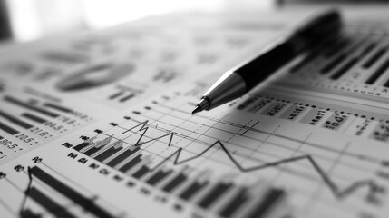 Generate a chart on financial sustainability practices for business management side view to promote ecofriendly initiatives technology tone Monochromatic Color Scheme