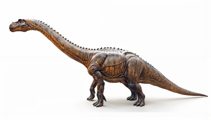 Obraz premium Brachiosaurus dinosaur isolated on all-white background