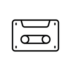 Music cassette vector icon