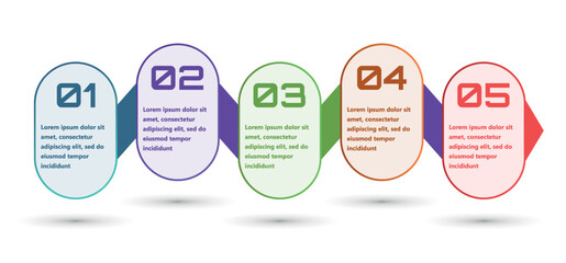 Modern and creative infographics made in the form of a vector template. Bright colors and abstract design elements are used. For use in presentations, web design and reports. Simple and clear.