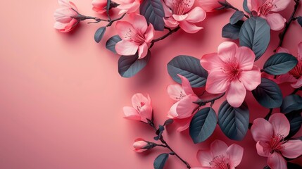 women's day mockup with empty space, minimalism, pastel colors, flat style