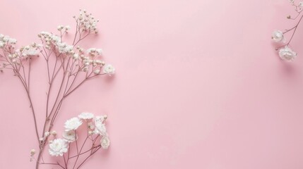 Fototapeta premium women's day mockup with empty space, minimalism, pastel colors, flat style