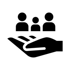 Family insurance icon vector illustration graphic design