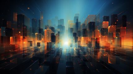 Abstract Modern Business