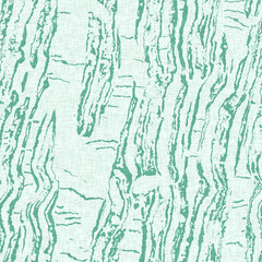 Aegean teal light soft wave linen pattern background. Broken line stripe border effect for rustic coastal marine surface design. 