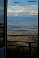 Wonderful view from the balcony. Signakhi, Georgia.