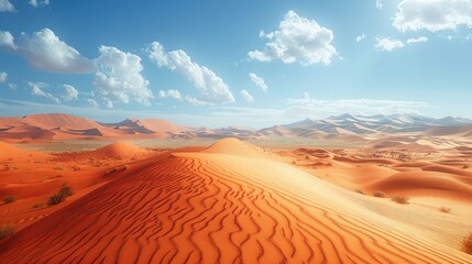 Eco-Friendly Desert Tour with Interactive Digital Sand Sculptures and Futuristic Design