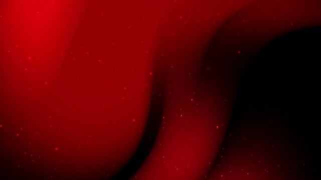 A red background with a red wave