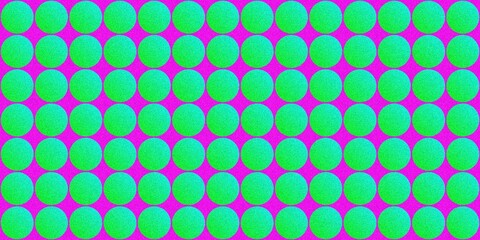 Grainy Abstract Pattern Featuring Gradient Spheres on a Dark Background with Geometric Shapes and Noise Texture